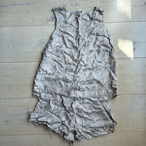 Lunya Silk Sleeveless Pajamas Short Set